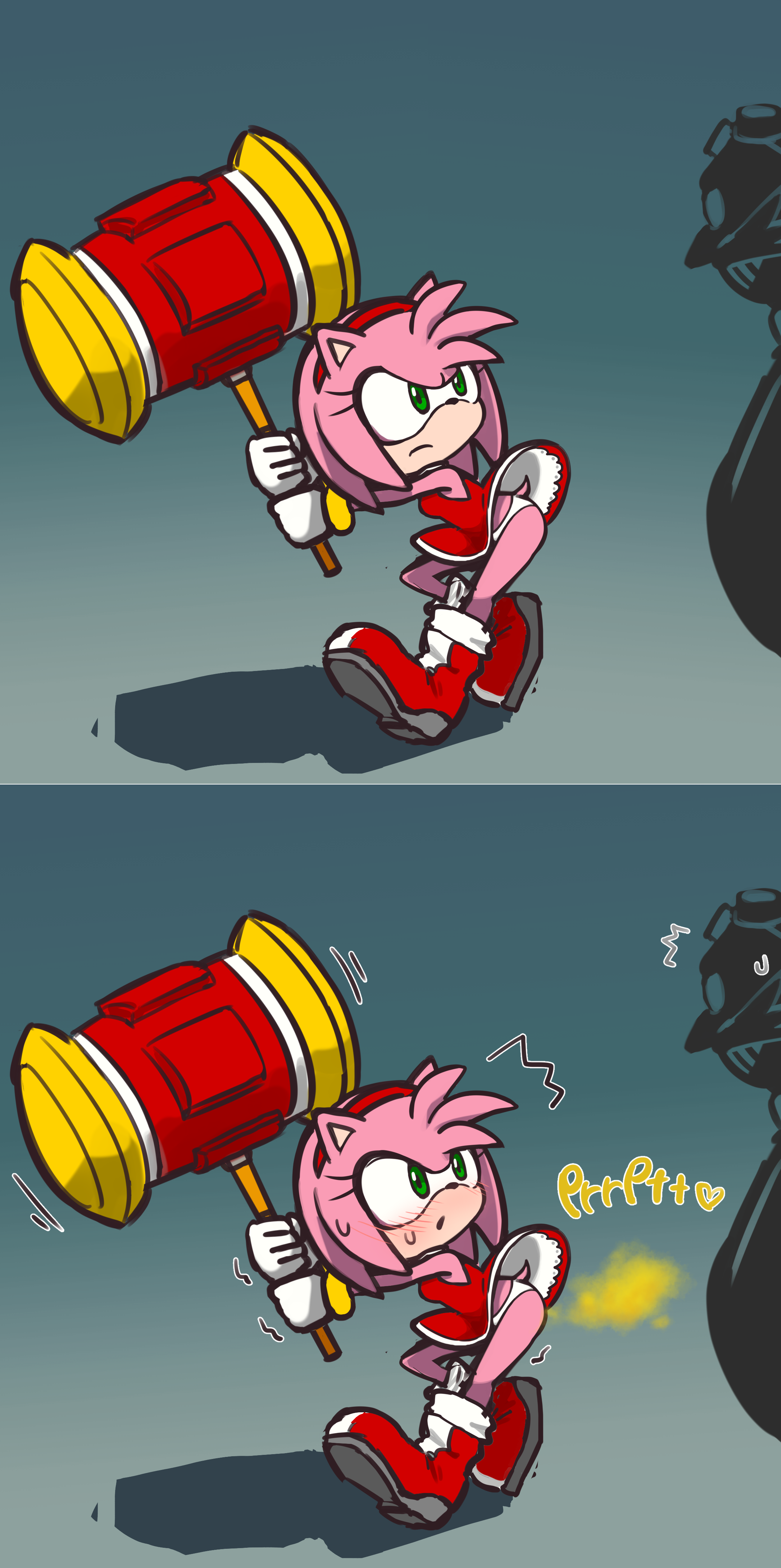 Amy Rose Farting and Pooping — 44