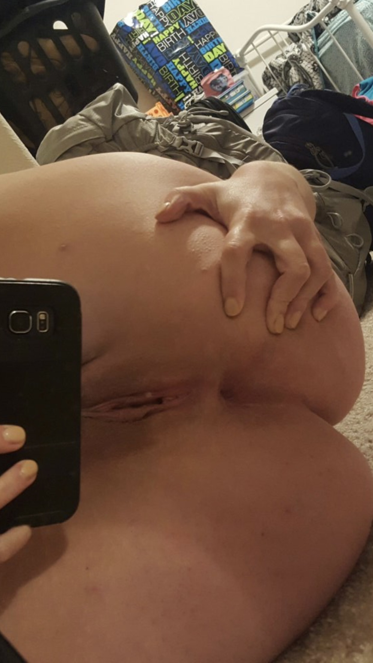 Chubby Blonde Fat Hairy Pussy — 44