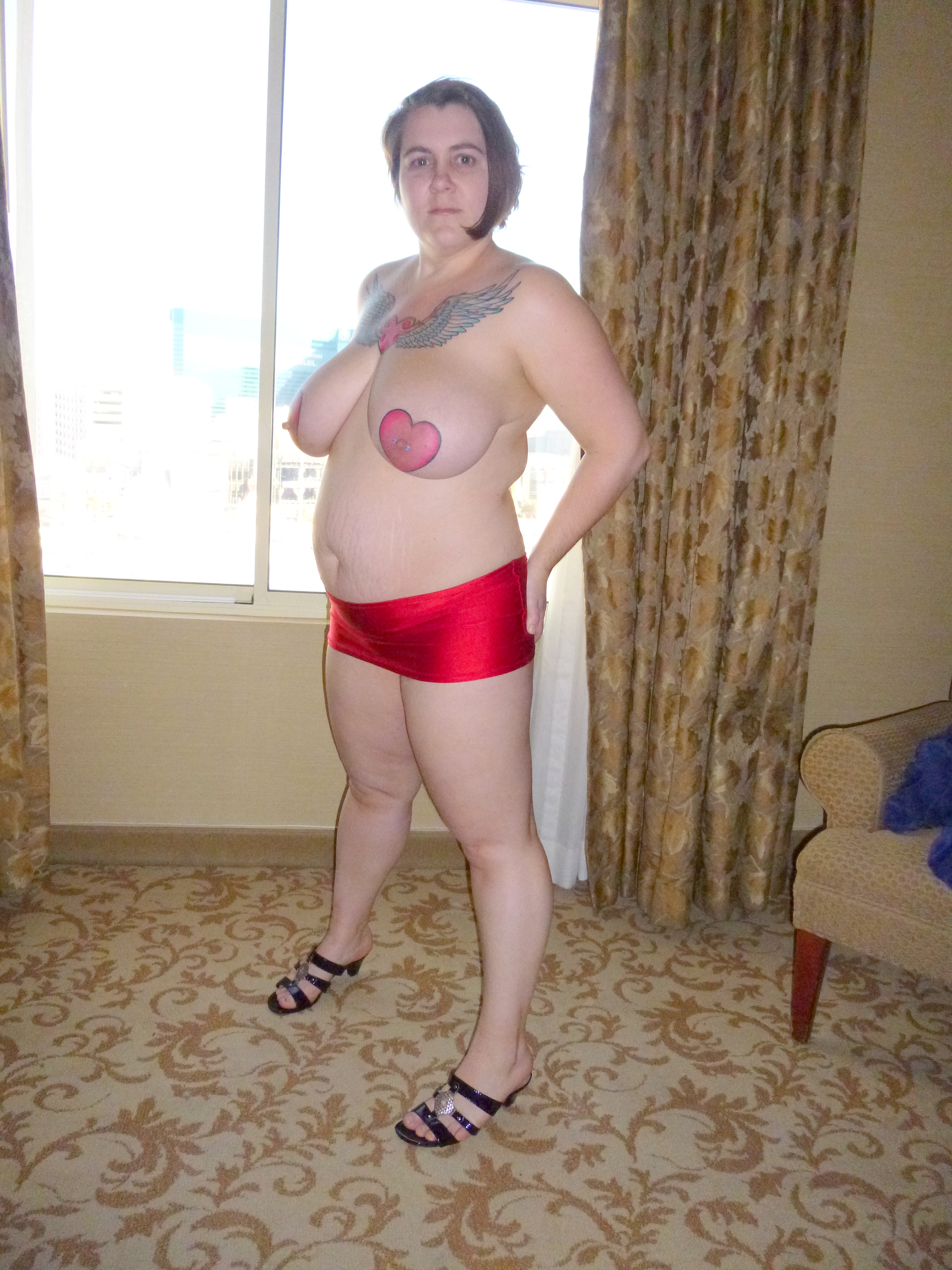 bbw Celestewoodrow tattooed heart nipples — 14