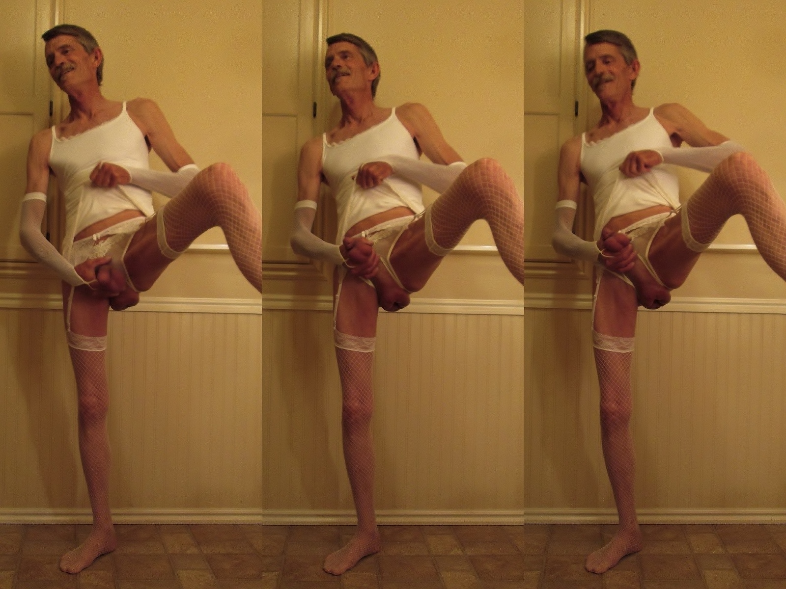 Big Pumped Anus Stretching in Crotchless Panties — 8