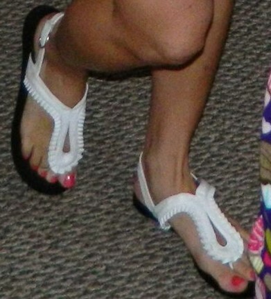 Angel redhead milf sexy legs/feet/face — 36