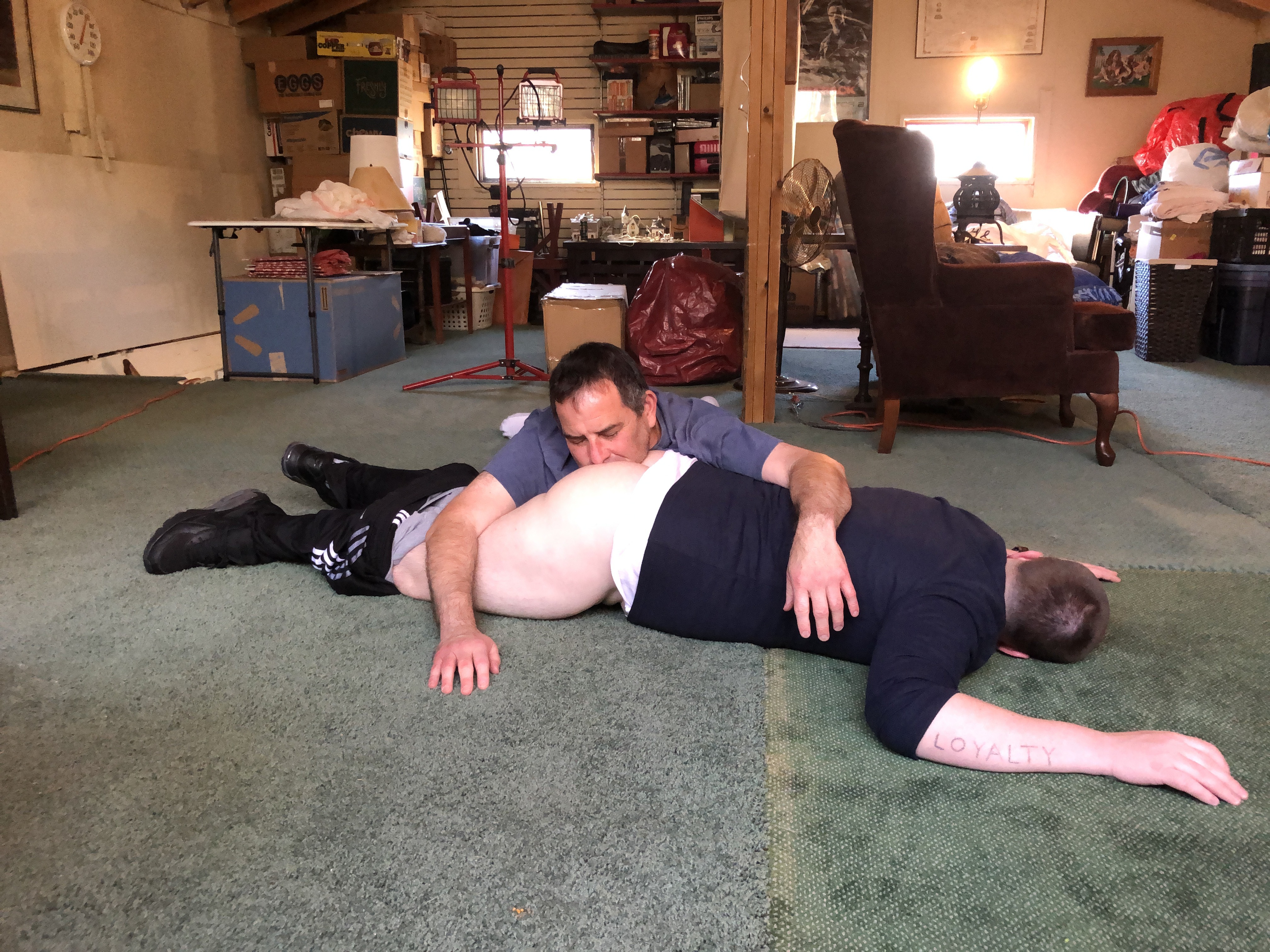 Me and one of my boys playing dead together — 8