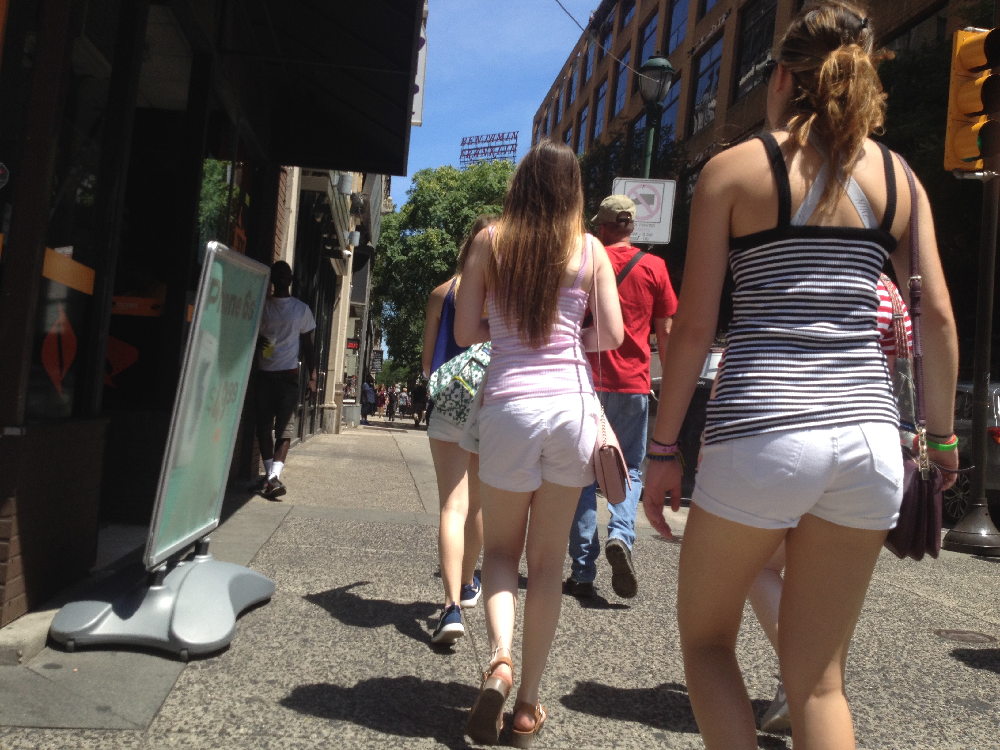 Candid Teen VPL in the City — 53
