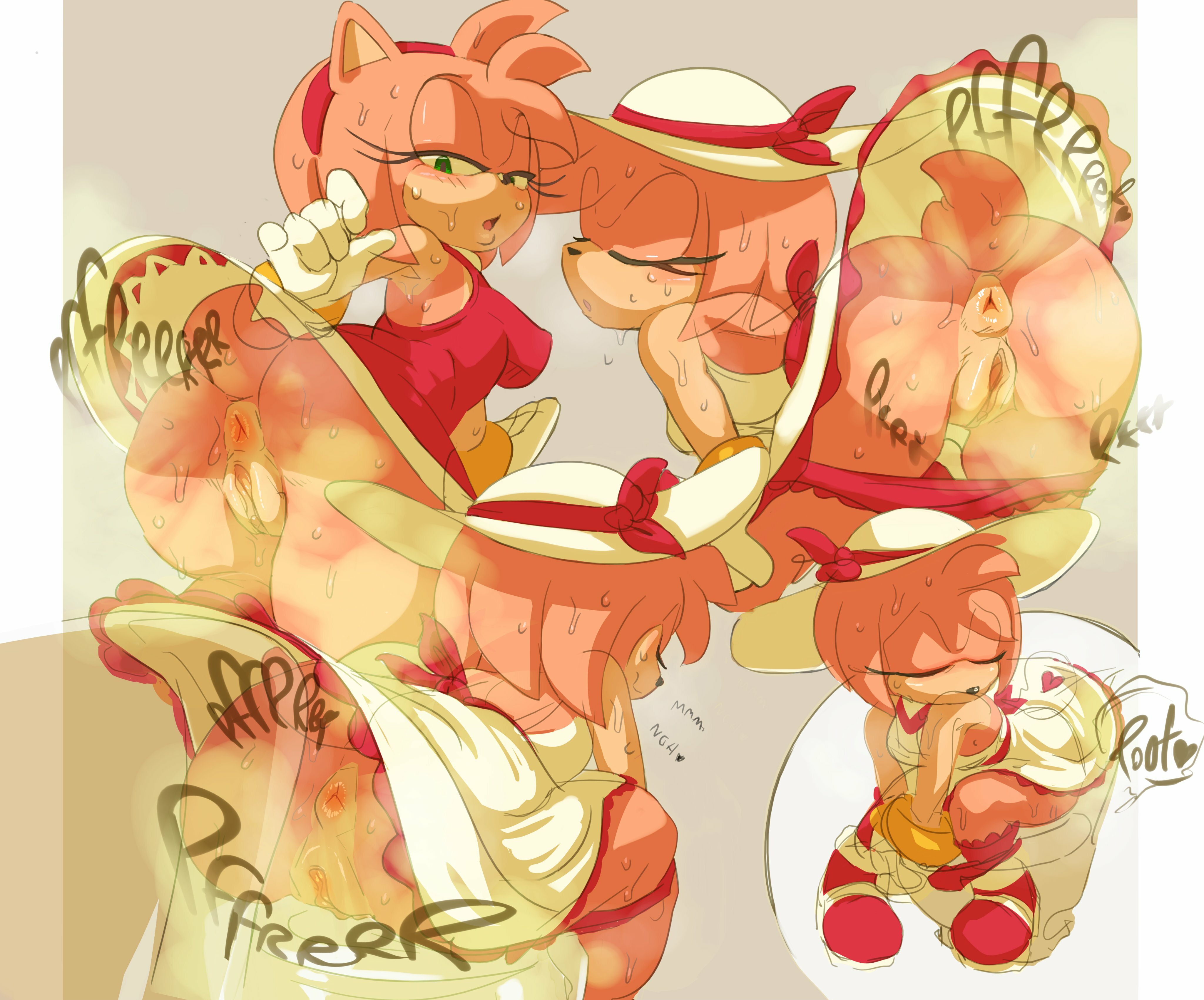 Amy Rose Farting and Pooping — 45