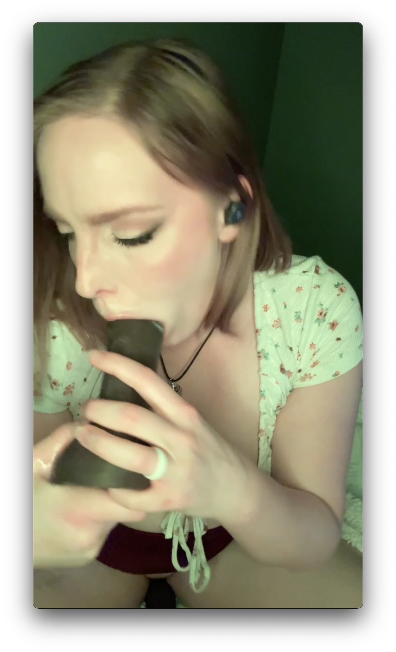 Slut deepthroats bbc dildo — 19