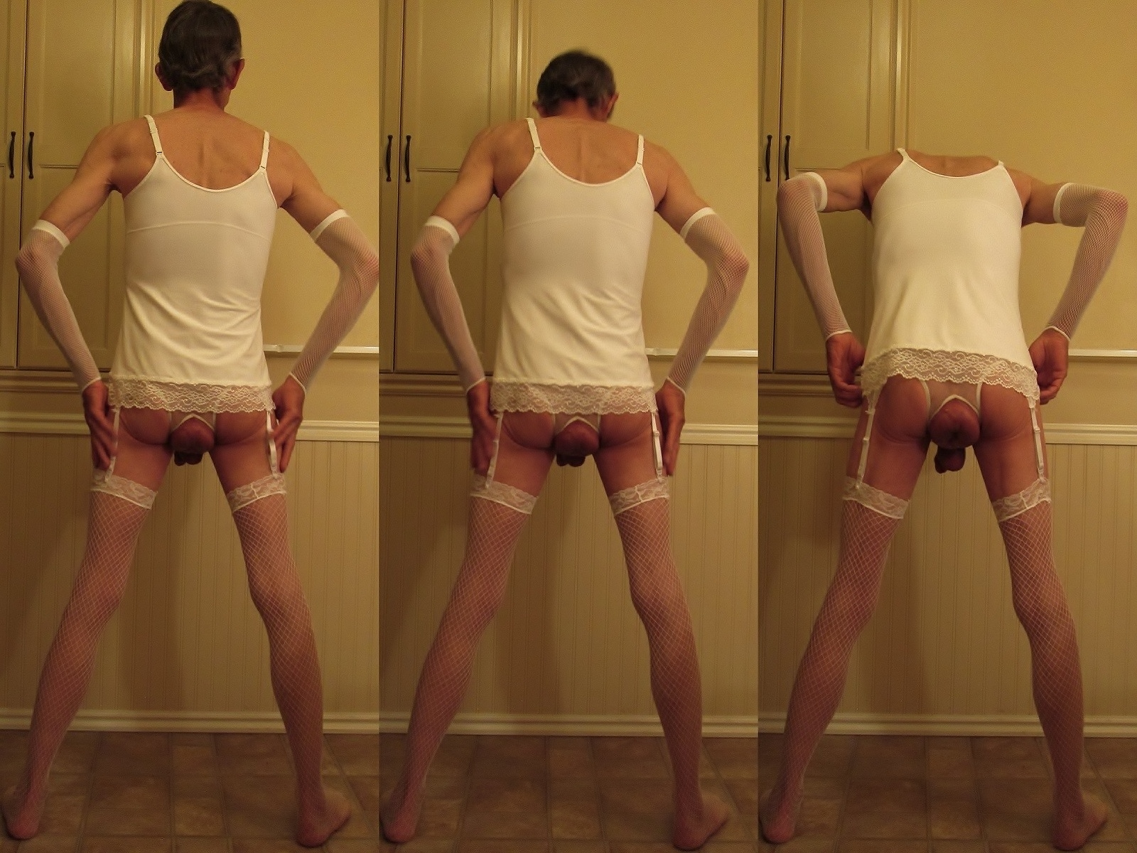 Big Pumped Anus Stretching in Crotchless Panties — 16