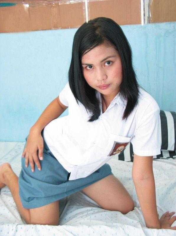 Asian schoolgirl, large natural breasts, strip and — 33