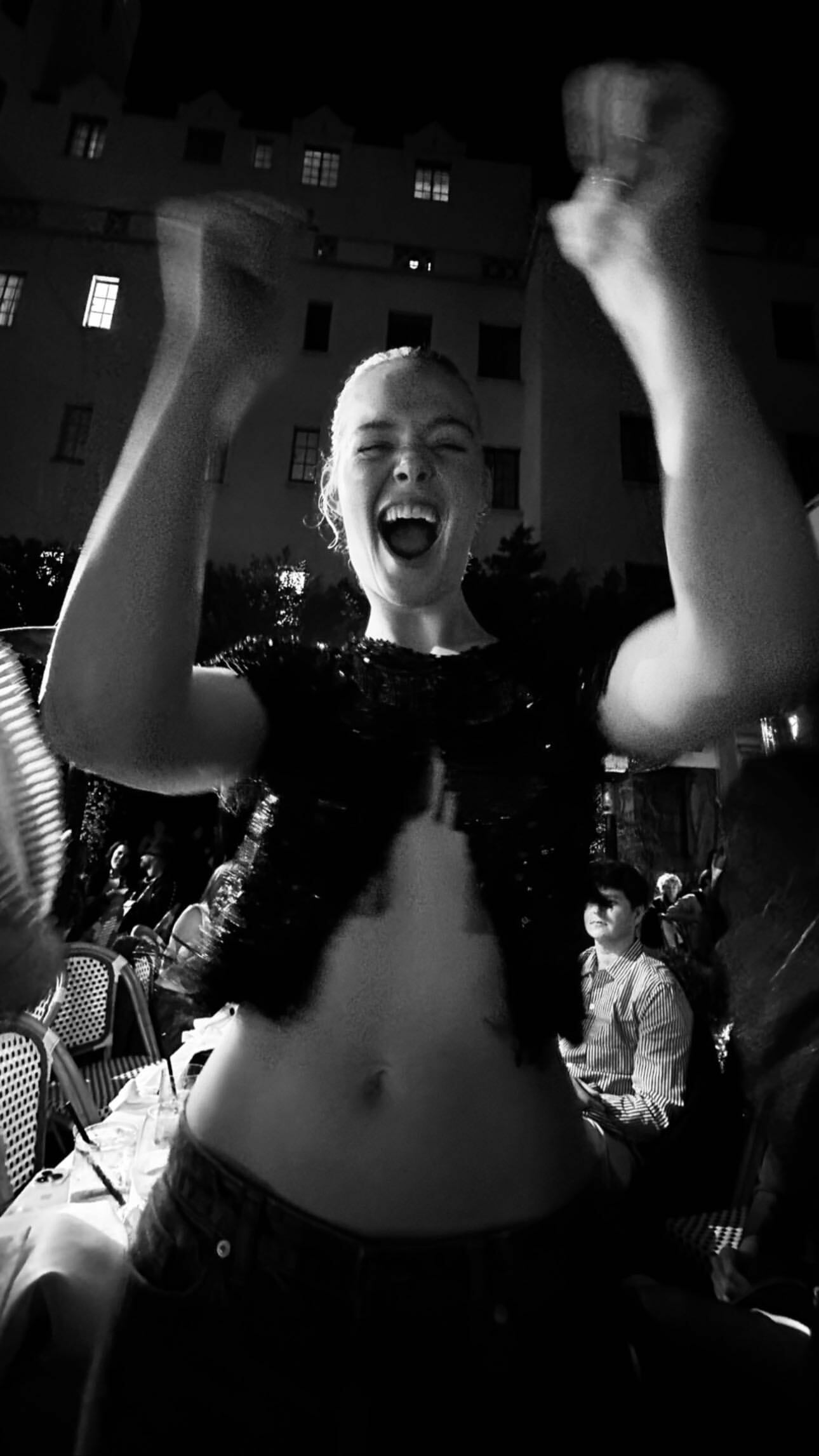 Elle Fanning pale breedable pasty white stomach — 40