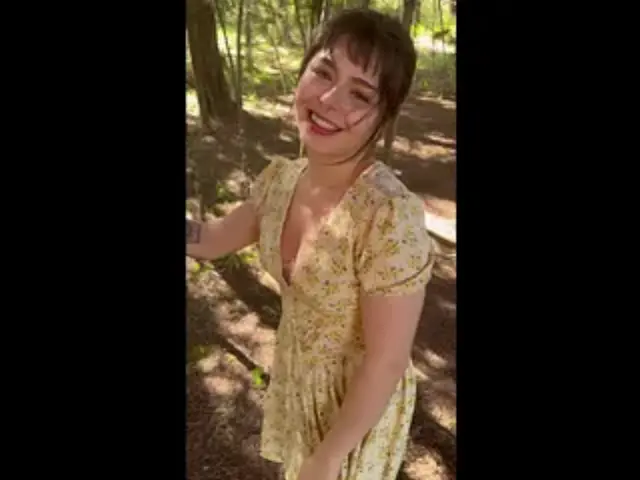 Fuck me hard before some one see us! Beautiful Girlfriend Fucks Me on our FIRST DATE in the Forest