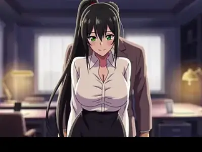 Big tits secretary gets bent over the desk by her boss for fucking private meeting